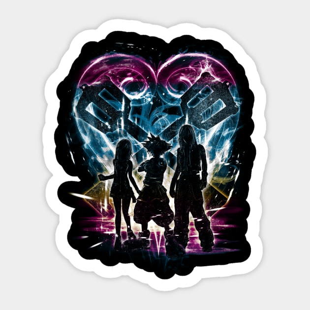 kingdom trio v2 Sticker by kharmazero